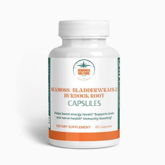 Sea Moss, Bladderwrack and Burdock Capsules