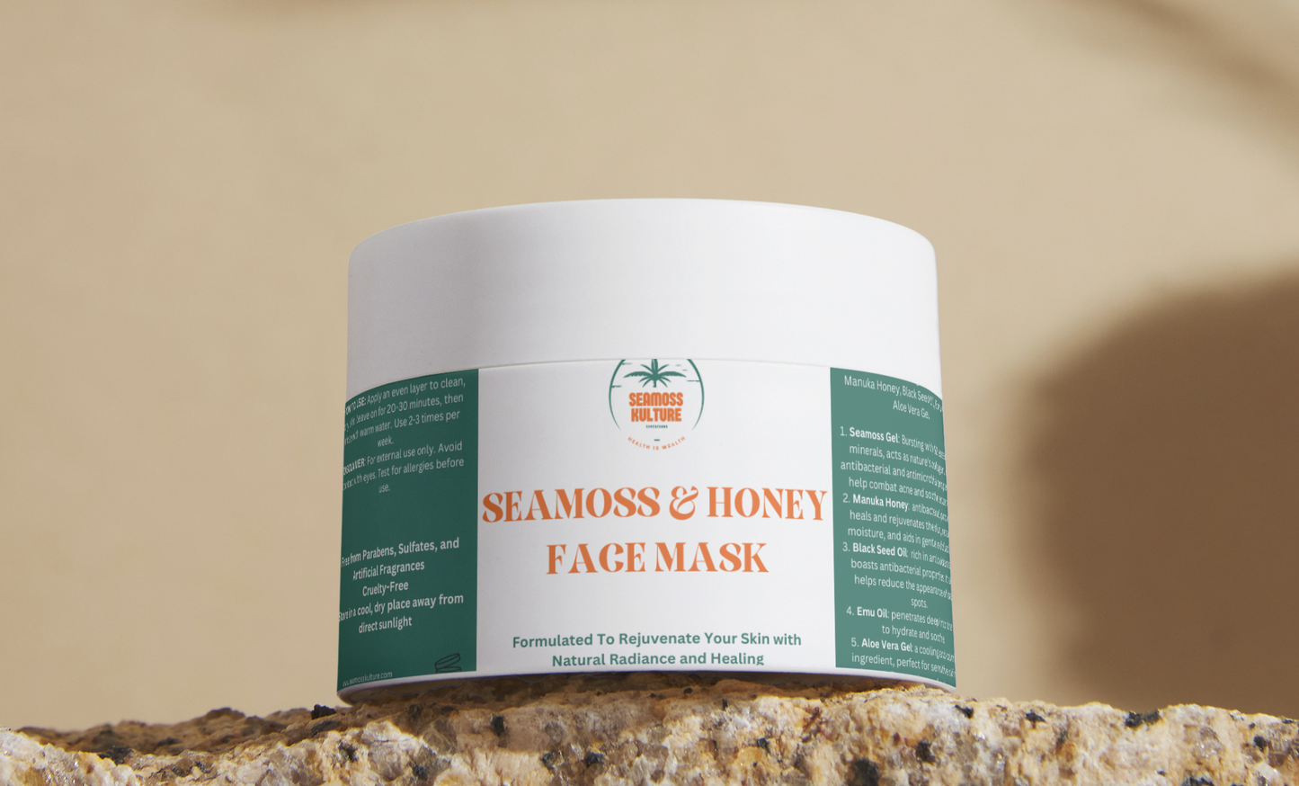 Seamoss and Honey Face Mask