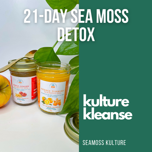 The Kulture Kleanse – 21-Day Sea Moss Detox Kit for Gut, Liver & Skin Health