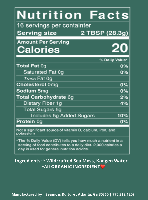 Premium Plain Sea Moss Gel