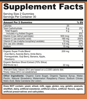 SuperFruits Gummies (60 count)