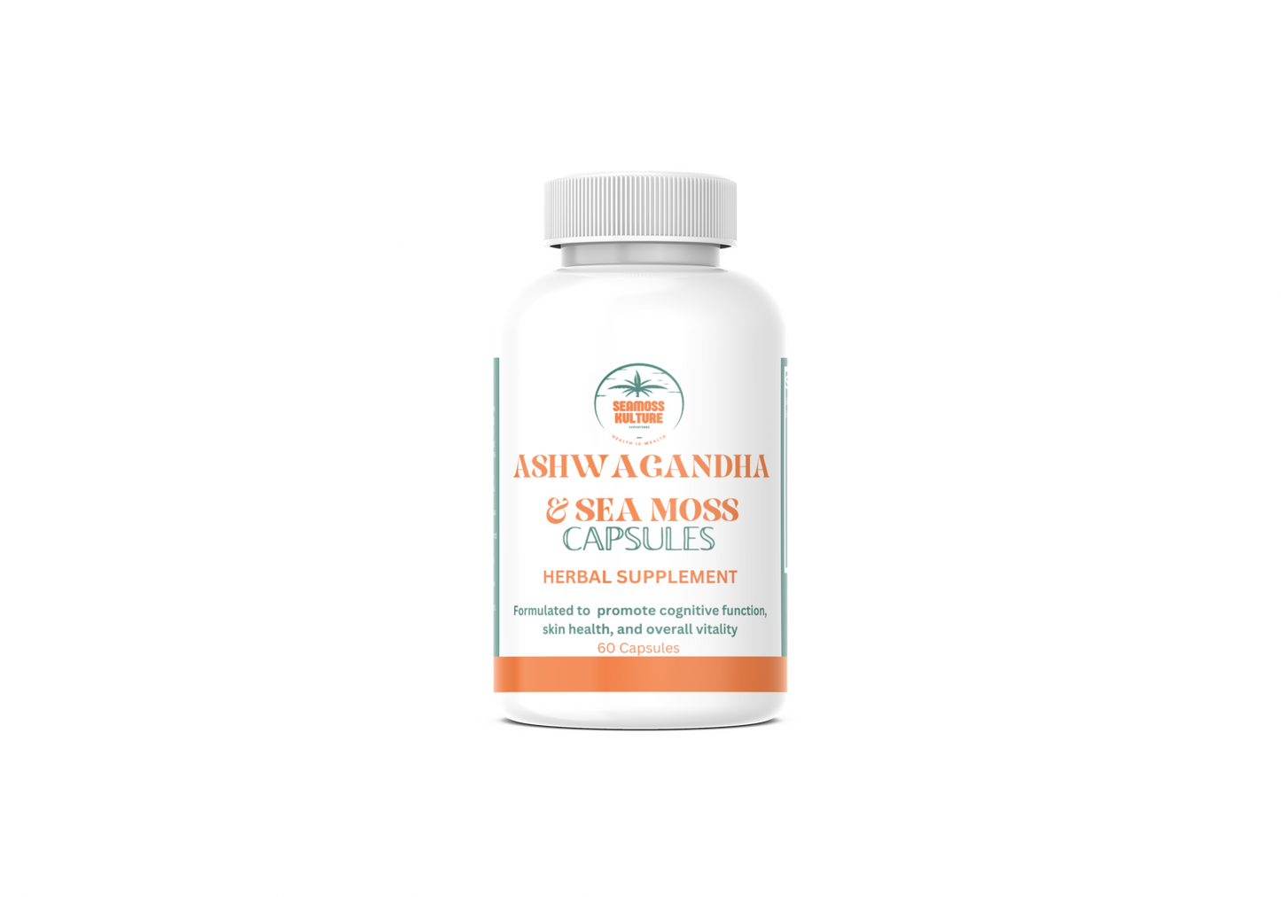 Organic Ashwagandha & Sea Moss Capsules