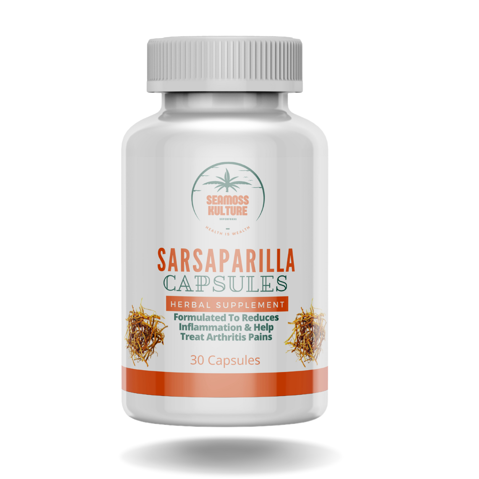 Sarsaparilla Root Supplement 1000 mg 120 Capsules