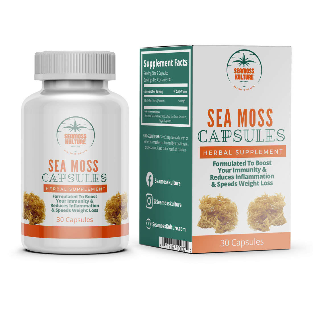 Sea Moss Capsules – Sea Moss Kulture